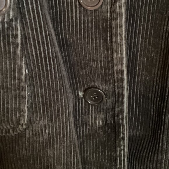 Jacob Women's Dark Brown Corduroy Coat With High Neck Lined Y2K Pockets - Picture 12 of 13